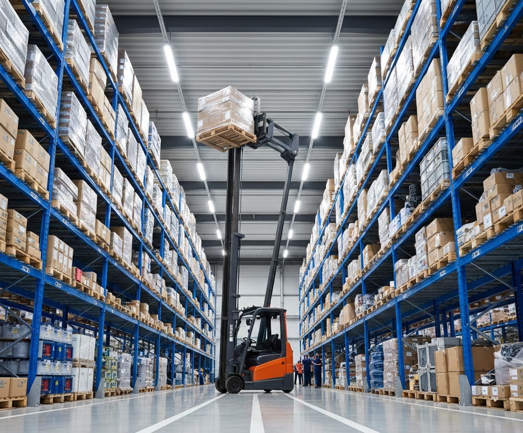 Hệ thống Kệ Drive-in tối ưu mật độ lưu trữ cho kho hàng đồng nhất