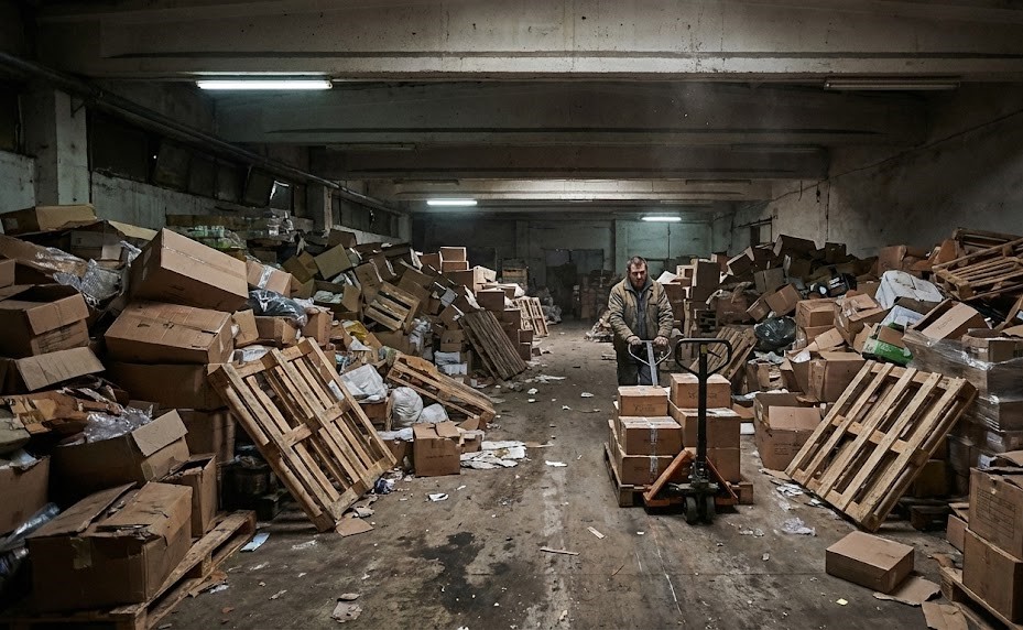 Hiện trạng cần tối ưu diện tích kho hàng gấp do lộn xộn